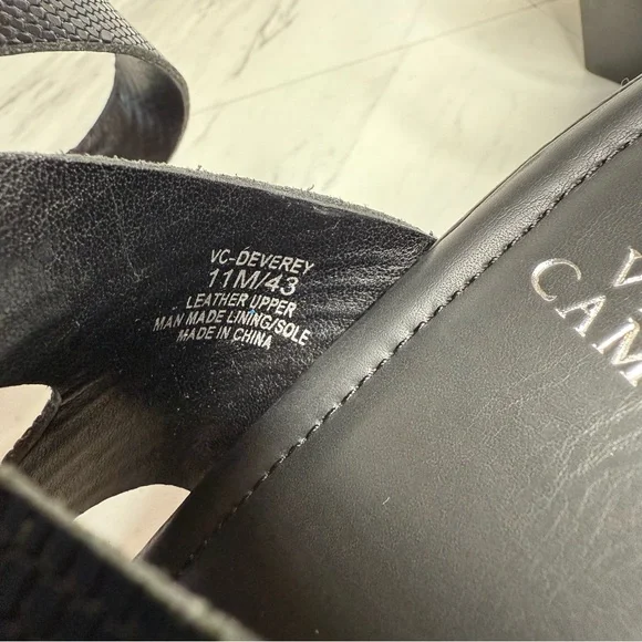 Vince Camuto Deverey Black Heeled Sandal 11M - Picture 11 of 14